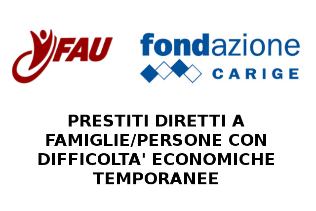 Prestiti diretti a famiglie/persone con difficoltà economiche temporanee